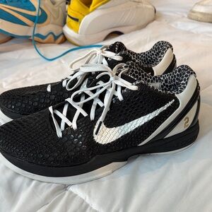 Black and White Textured Sneakers